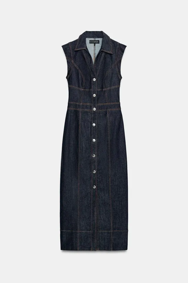 Z1975 MIDI DENIM DRESS – image 6