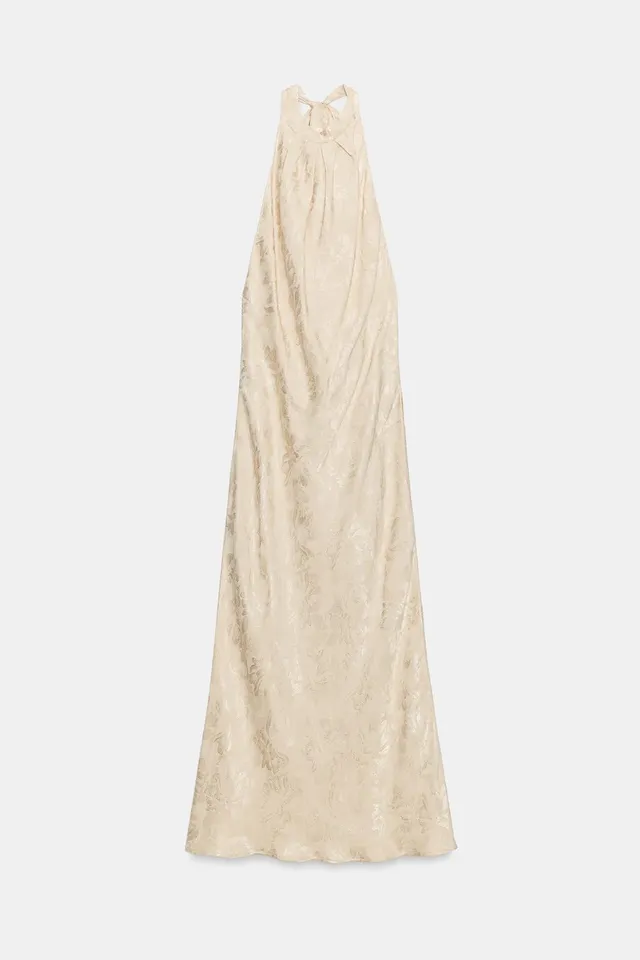 FLORAL JACQUARD MIDI DRESS – image 10