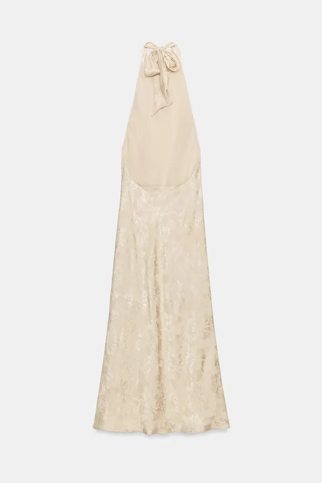 FLORAL JACQUARD MIDI DRESS – image 11