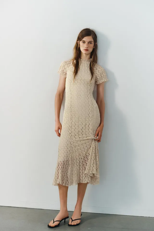 LACE MIDI DRESS