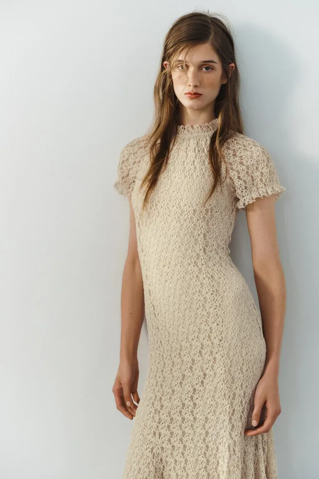 LACE MIDI DRESS – image 5