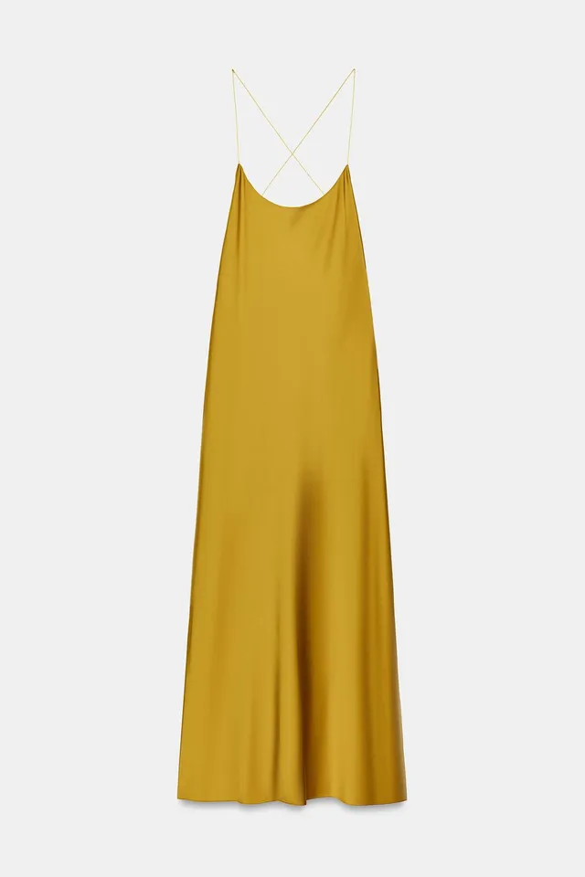 OPEN-BACK SATIN MIDI DRESS – image 6