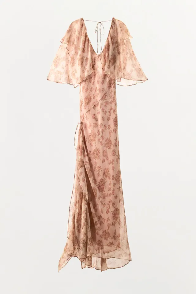 FLORAL PRINT RUFFLED DRESS – image 3