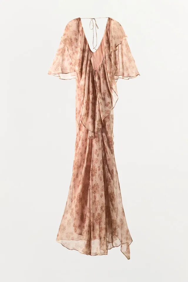 FLORAL PRINT RUFFLED DRESS – image 4