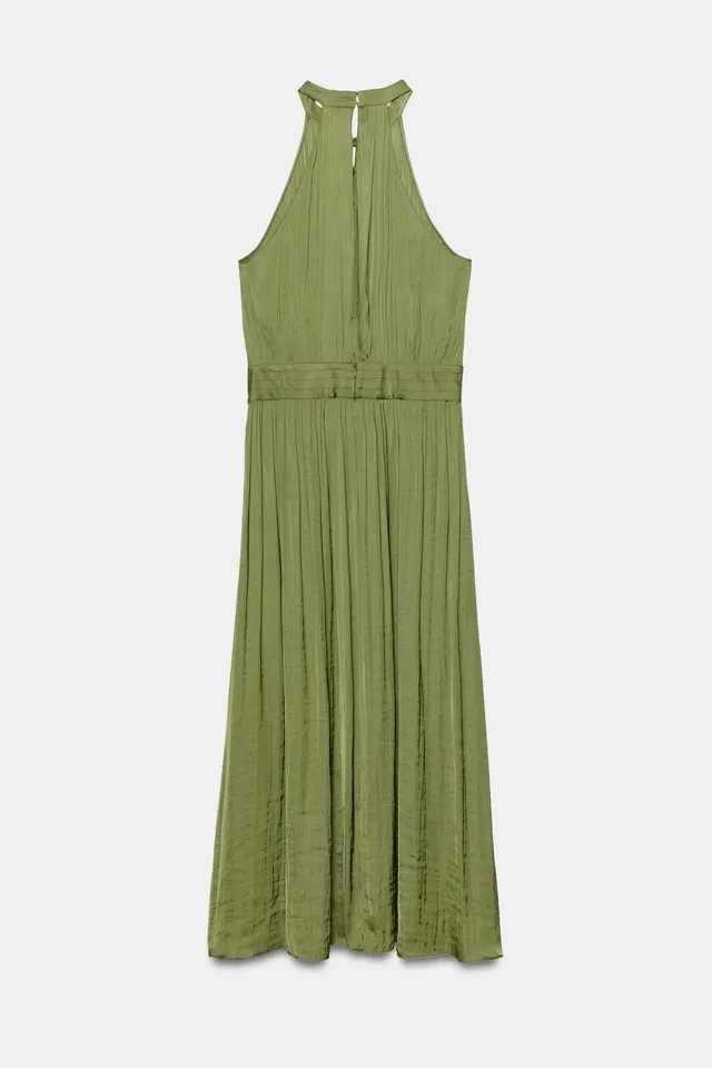 MAXI HALTER DRESS WITH FROG FASTENING – image 6