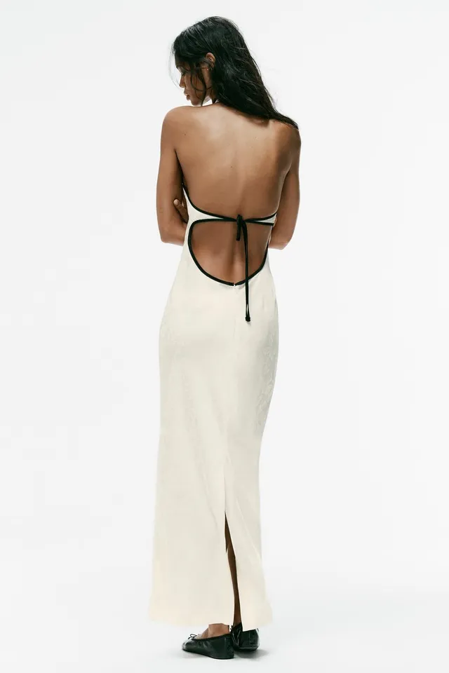 JACQUARD MIDI DRESS WITH FROG FASTENING – image 5