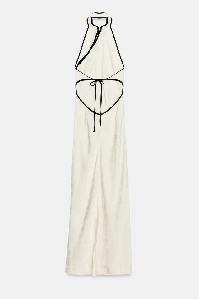 JACQUARD MIDI DRESS WITH FROG FASTENING – image 7