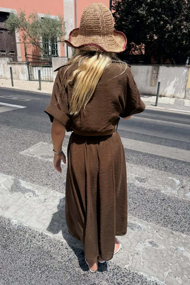 BELTED MIDI DRESS – image 4