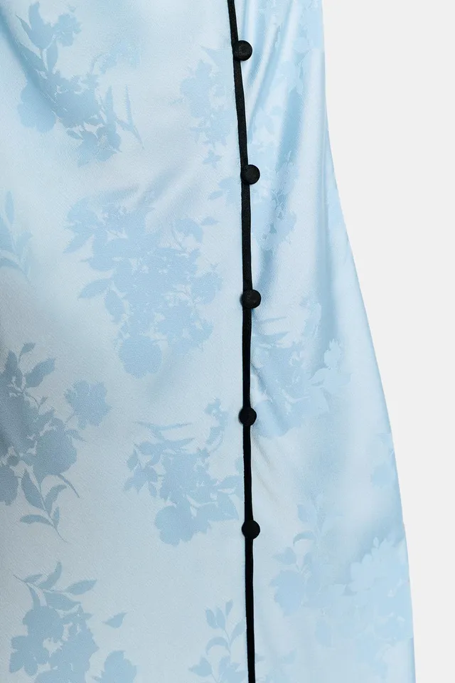 FLORAL JACQUARD MIDI DRESS – image 10