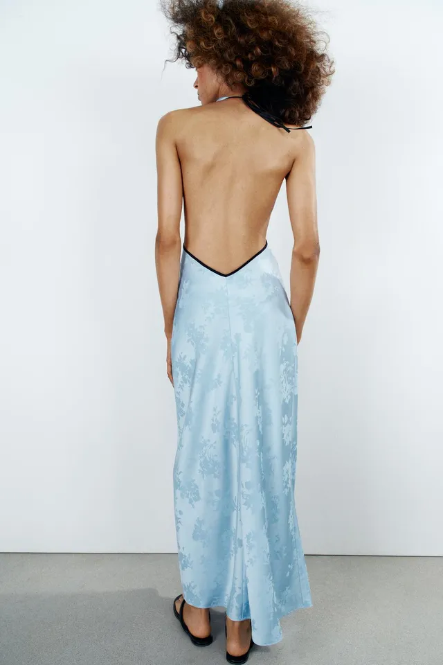 FLORAL JACQUARD MIDI DRESS – image 3