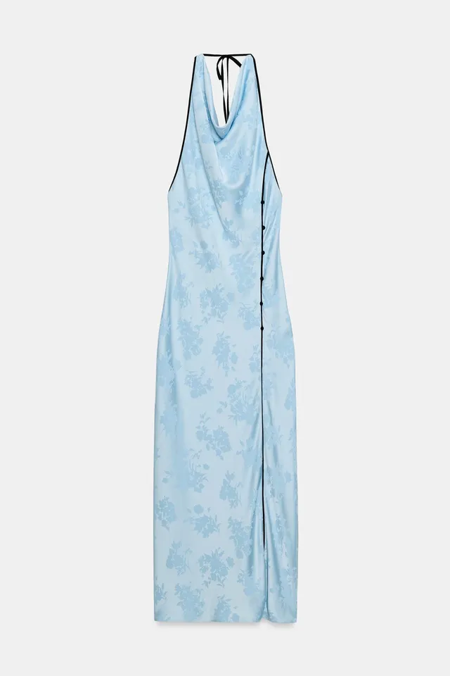 FLORAL JACQUARD MIDI DRESS – image 8
