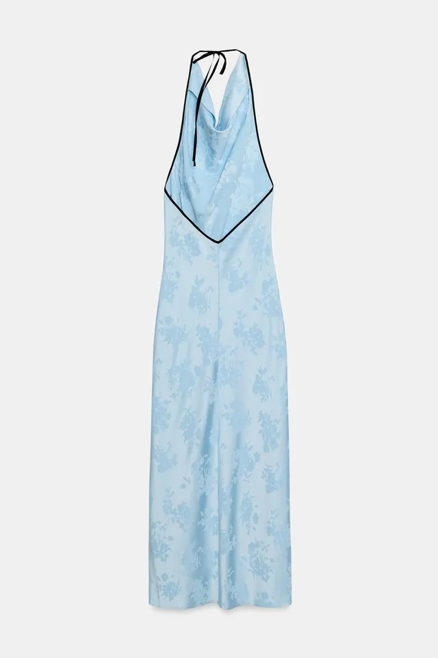 FLORAL JACQUARD MIDI DRESS – image 9
