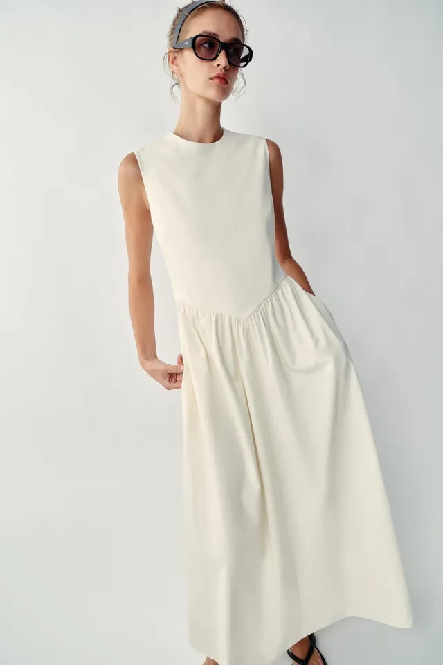 COMBINED MIDI DRESS – image 2