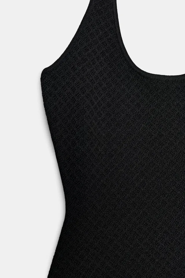 COMBINED KNIT HALTER DRESS – image 11