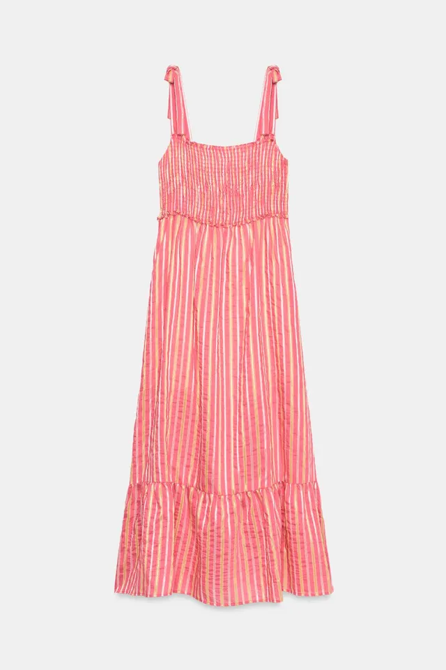 STRIPED MIDI DRESS – image 5