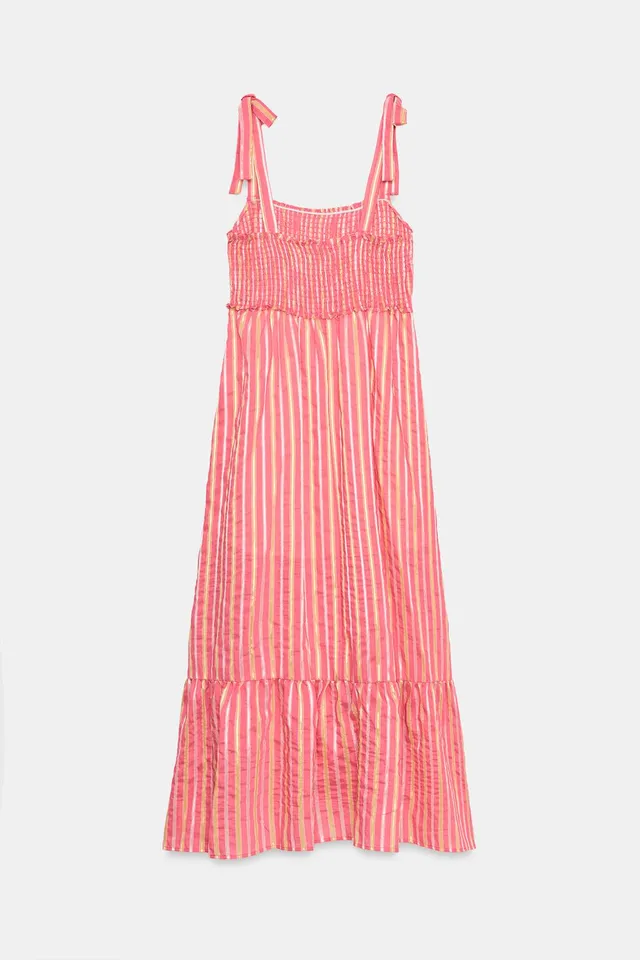 STRIPED MIDI DRESS – image 6