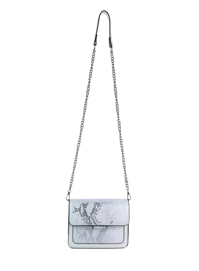Reptile Print Sling Bag Pink