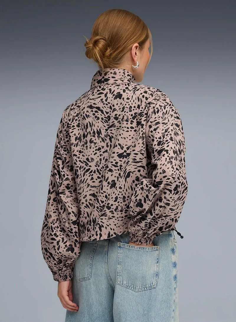 Animal Graphic Sweatshirt Rosewood