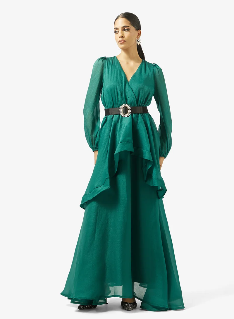 Ruffled A-Line Dress