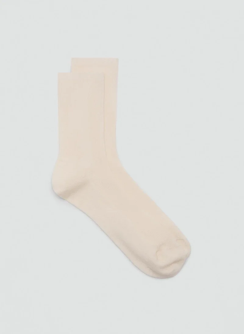 Ribbed Cotton Socks