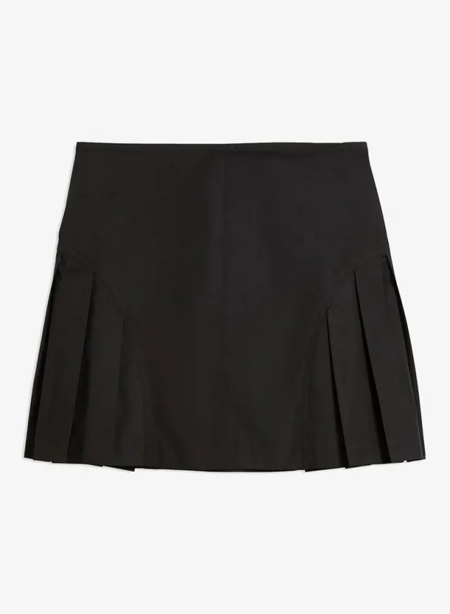 Dare To Stretch Woven Skirt Black – image 2