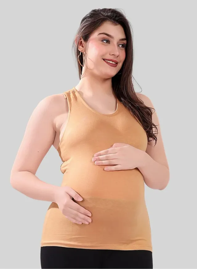 طقم علوي بدون أكمام للأمهات والرضاعة من تومي مكون من قطعتين – صورة 2
