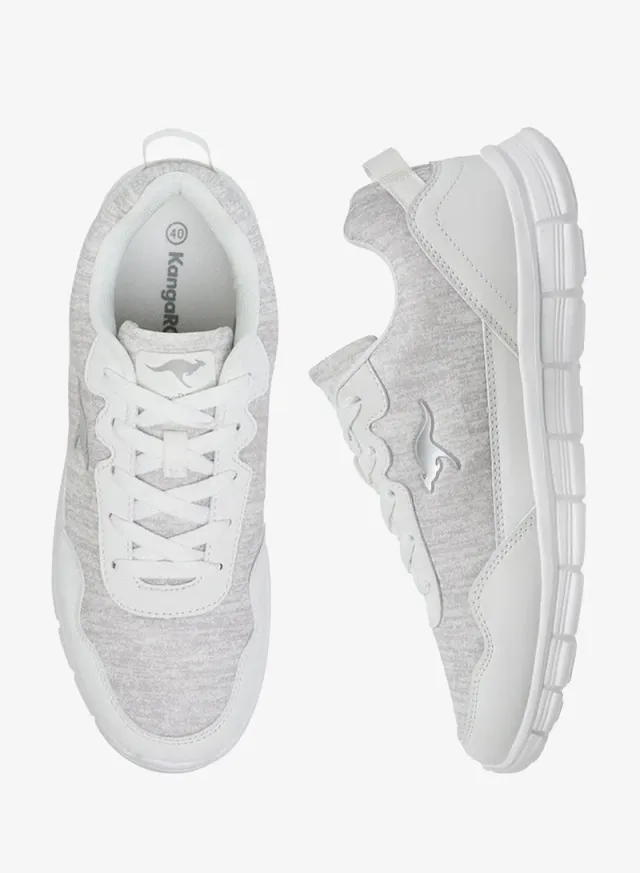 Women's Knit Sneakers with Embroidered Logo and Lace-Up Closure – image 3
