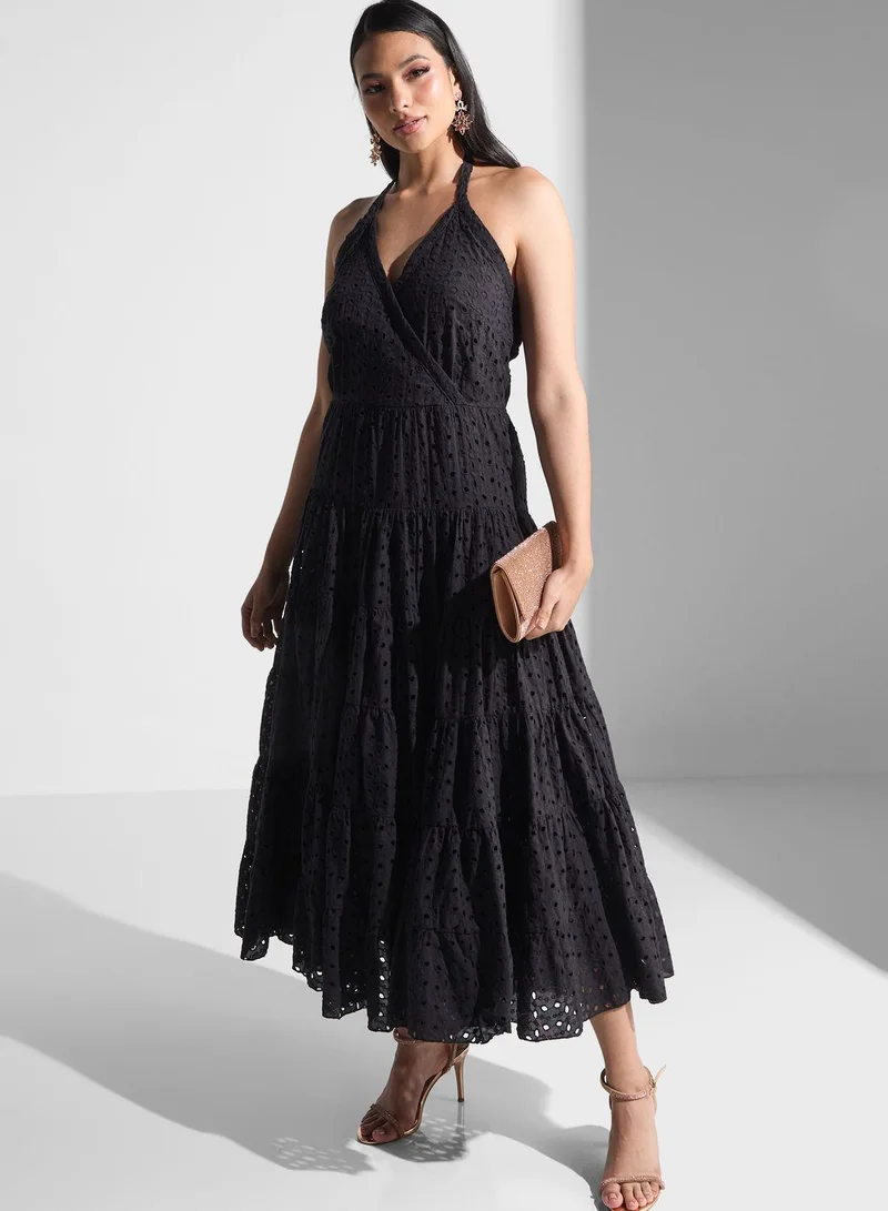 Tiered Eyelet Dress