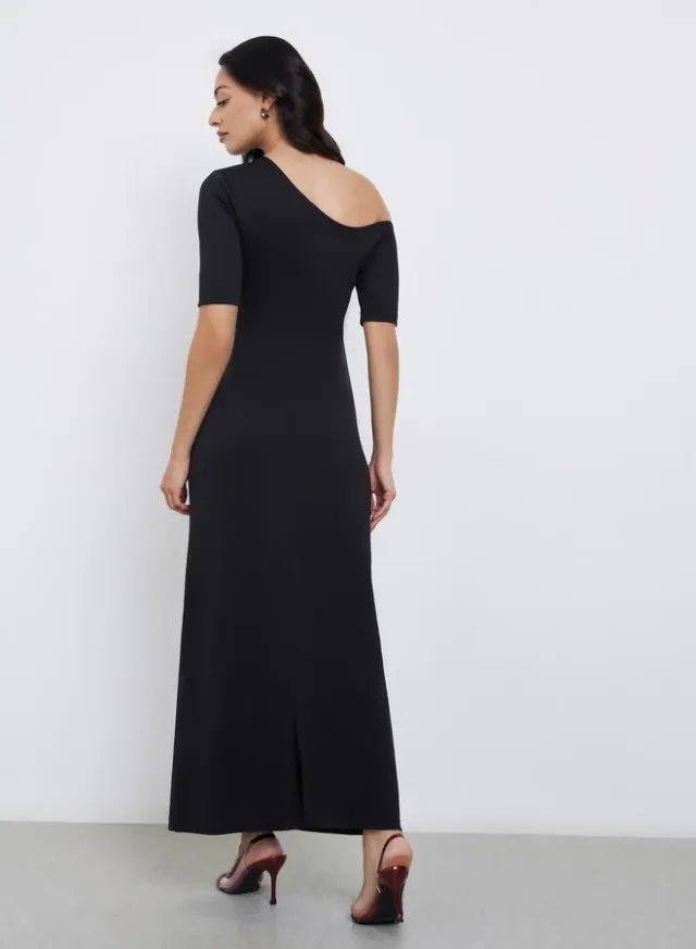 Bodycon Maxi Dress Rust Brown – image 5