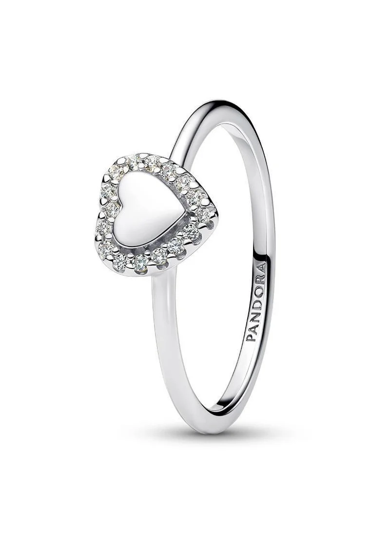 Heart-Cut Halo Ring
