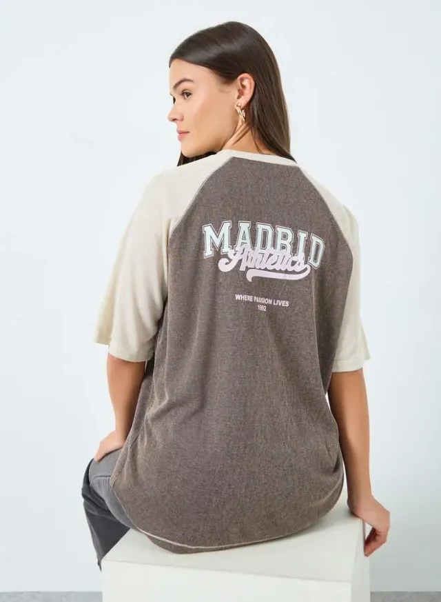 Styli Oversized Raglan T-Shirt White – image 3