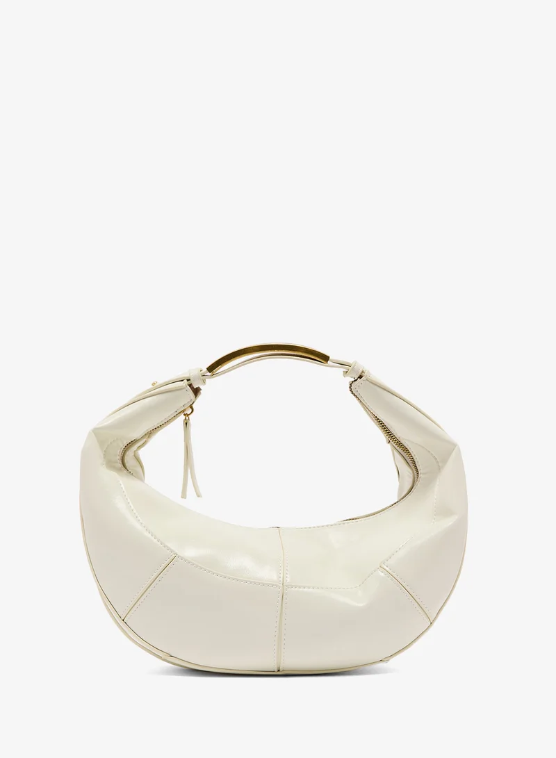 Metallic Statement Handle Bag
