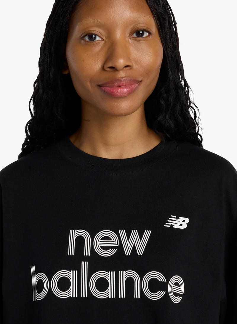 Graphic Jersey T-Shirt Black