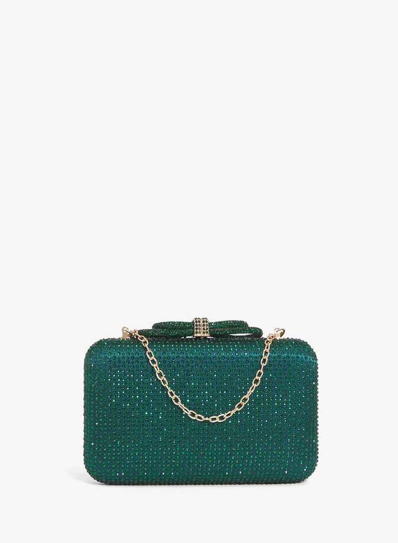 Rhinestone Bow Handbag