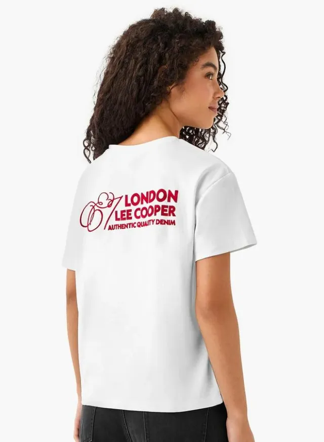 تيشيرت قطني بطبعة شعار Lee Cooper – صورة 4