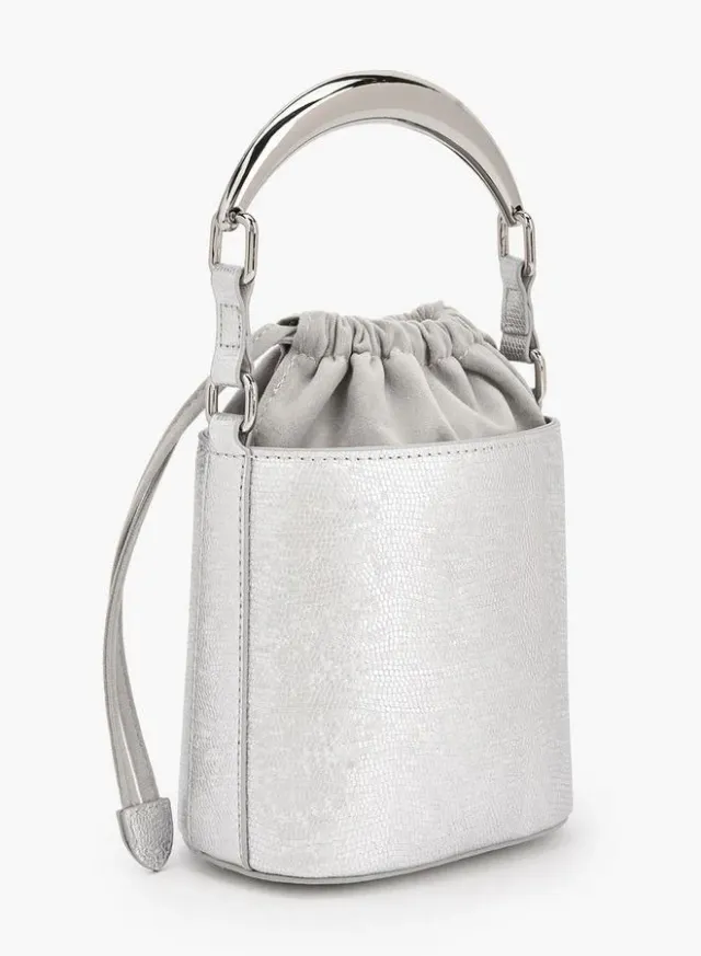 Flora Bella Textured Bucket Bag with Drawstring Closure Ramadan Collection – image 2