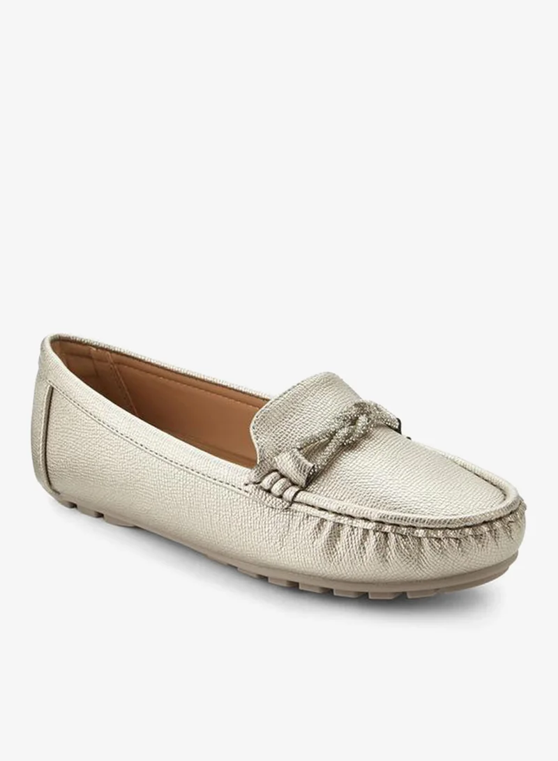 Loafer With Mettalic Trim