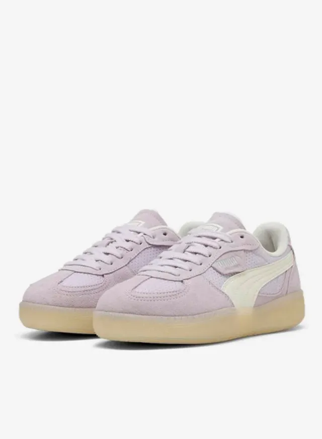 Lilac Frost Warm White Lace-Up Sneakers - Palermo Collection – image 3