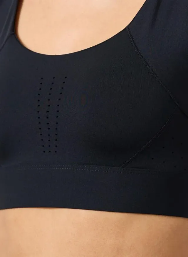 Perforated Racerback Hook-and-Eye Sports Bra – image 3