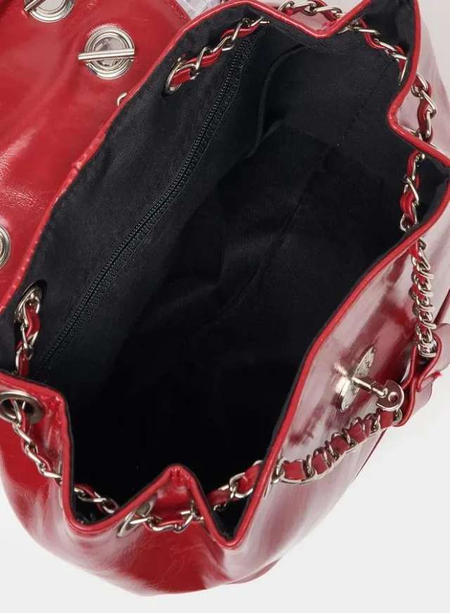 Chain Accent Flap Backpack – image 5
