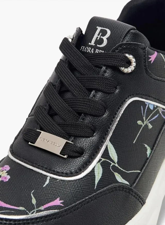 Women's Floral Lace-Up Sneakers – image 4