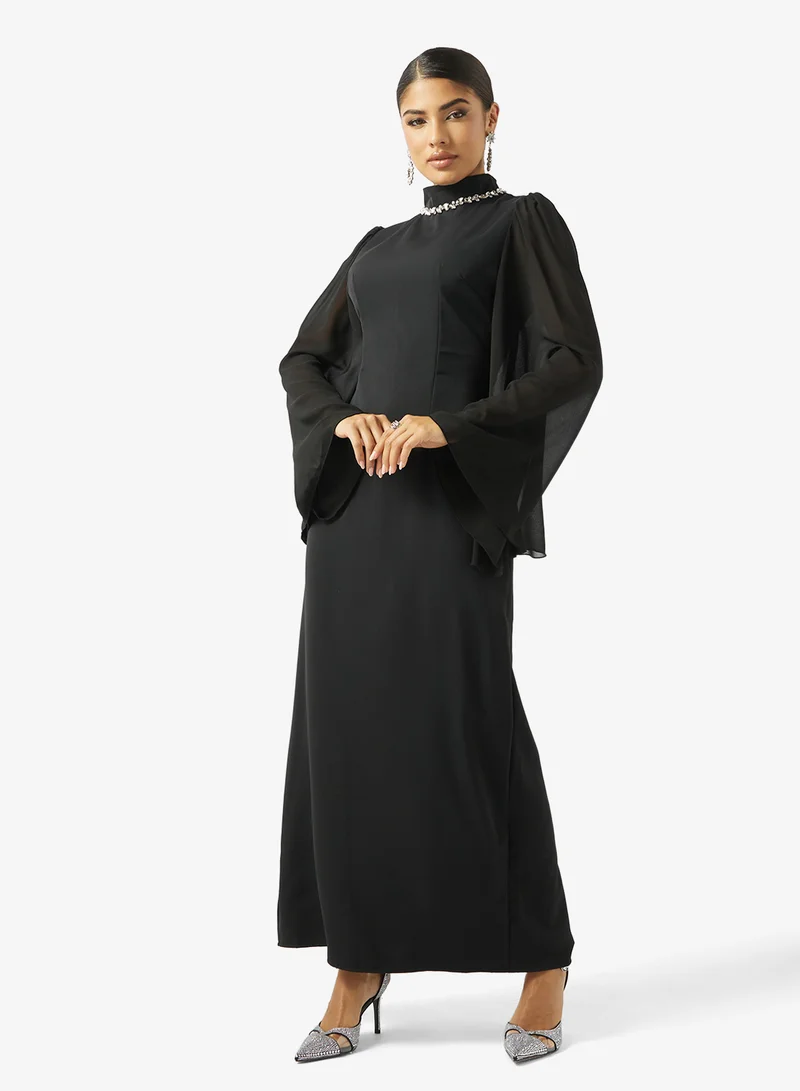 Flutter Sleeve Shift Dress