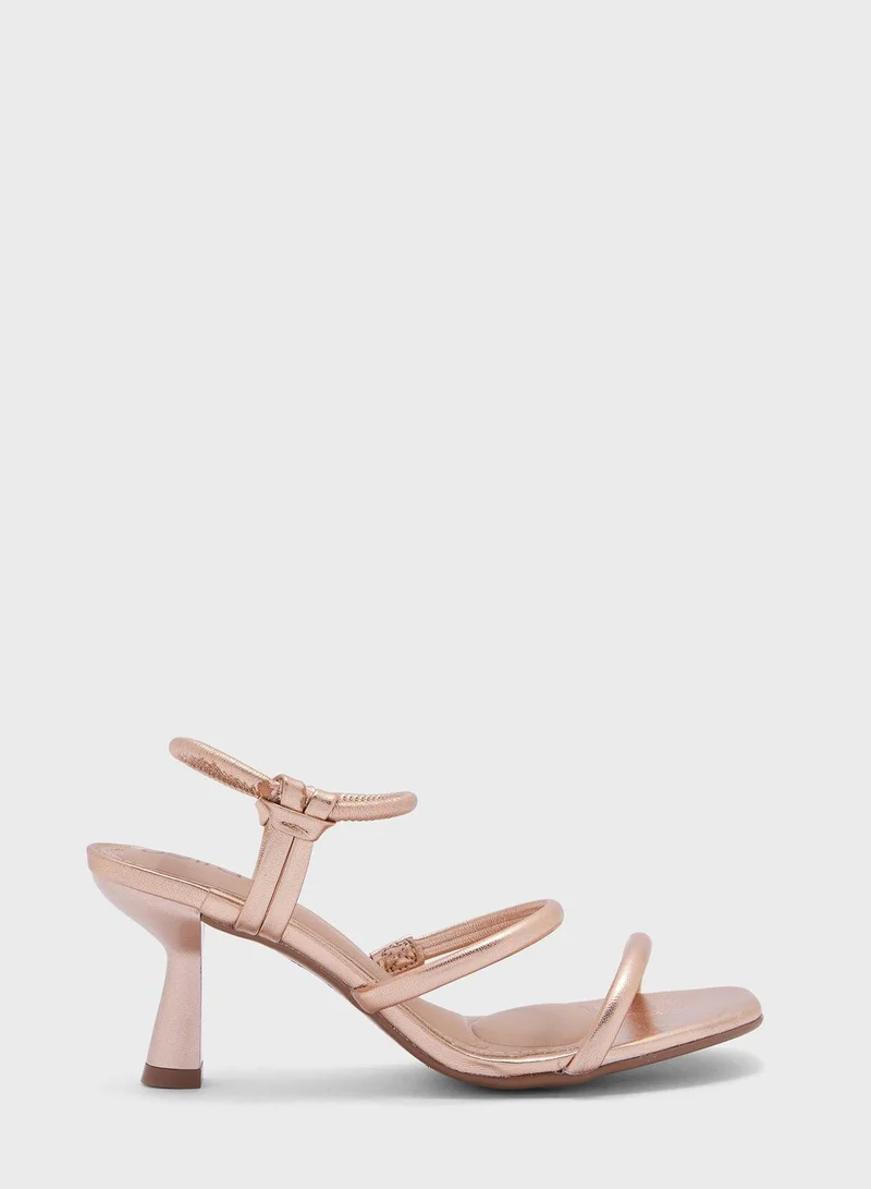 Women's Block Heel Sandals Light Beige