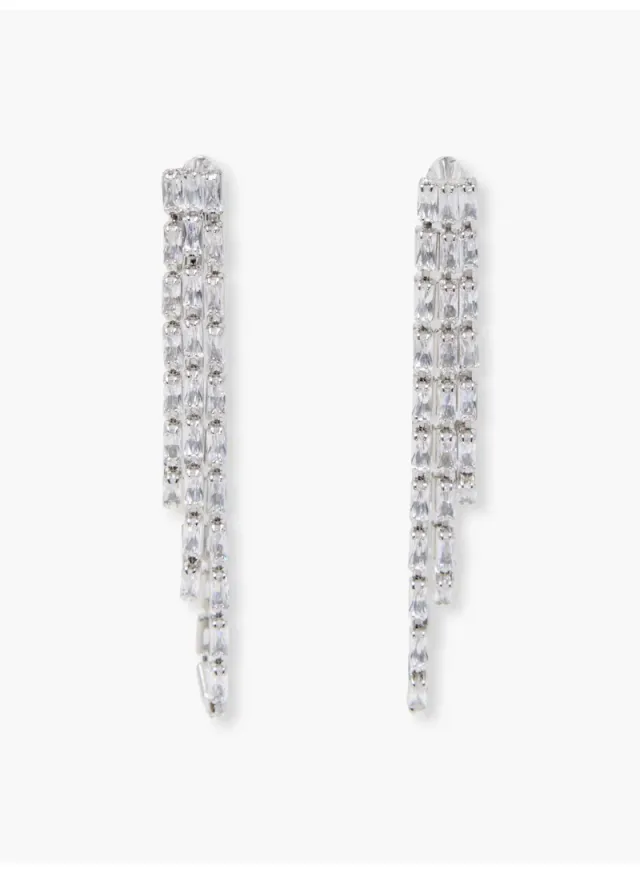 Fringe Swing Crystal Earrings