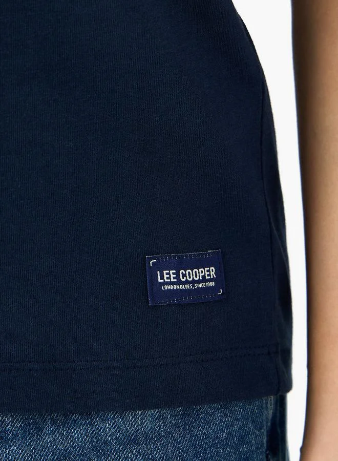 تي شيرت من القطن المطبوع بقصة عادية من Lee Cooper