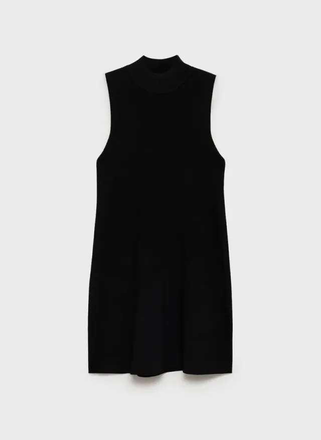 Sleeveless Mini Dress Black – image 6