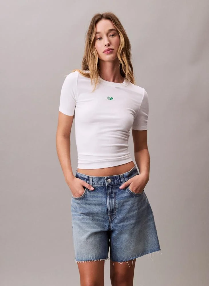 Logo Crew Neck T-Shirt White