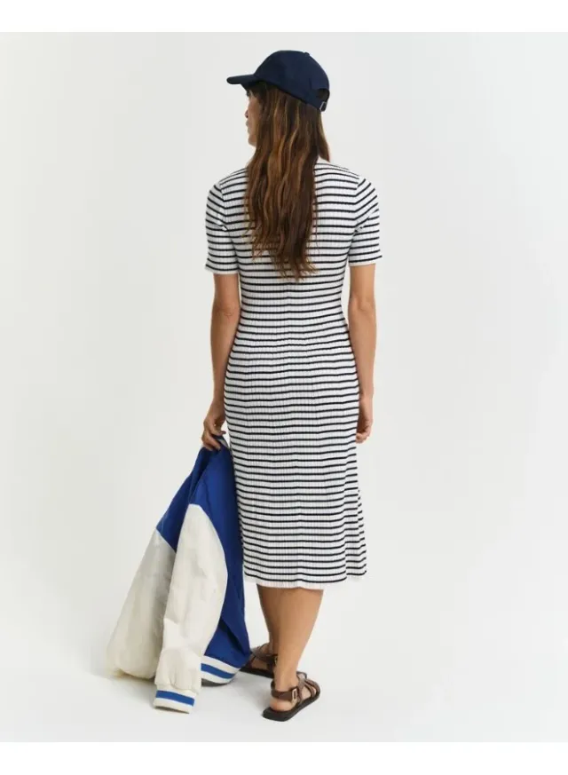 Striped Knit Dress – image 5