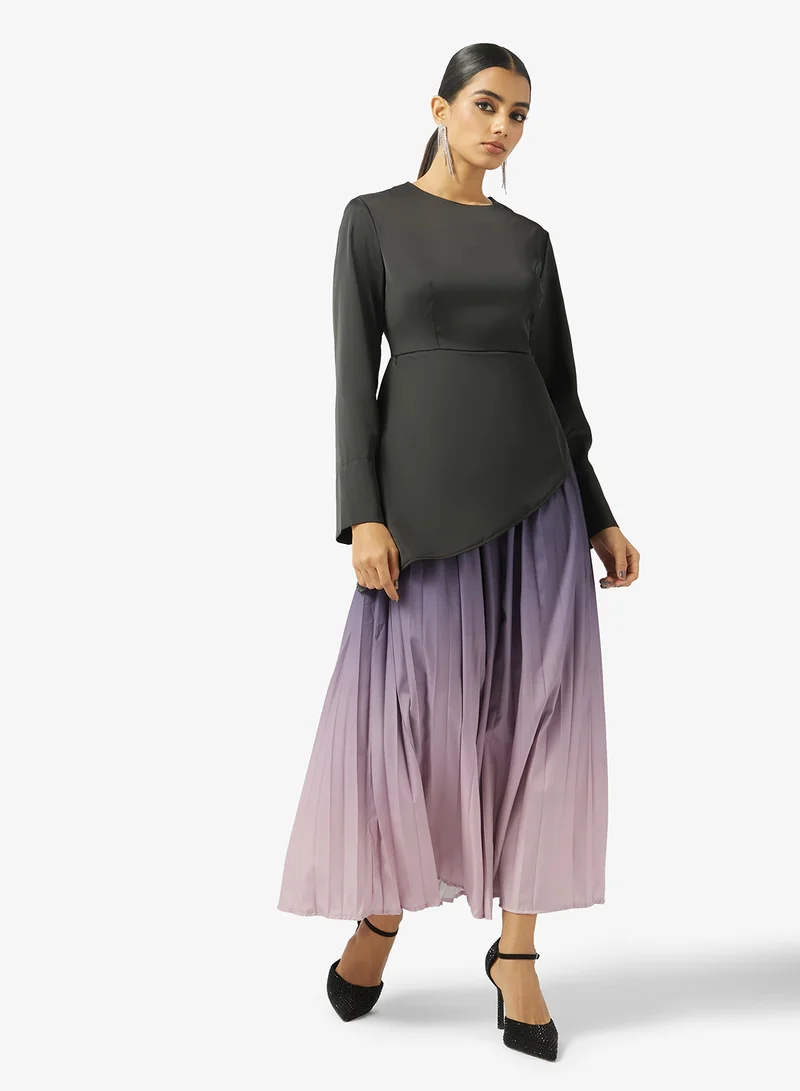 Ombre Print Dress