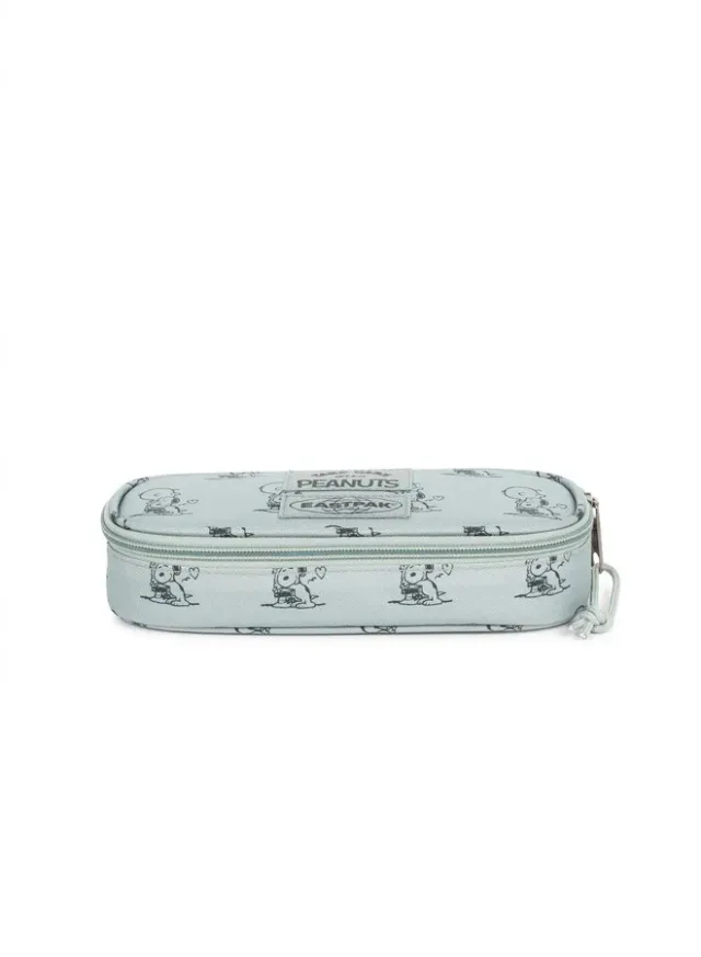 Peanuts Oval Hard Pencil Case Mint